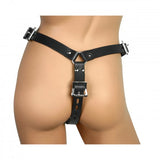 Strict Leather Male Chastity Device Harness