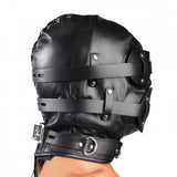 Total Lockdown Leather Hood - MediumLarge