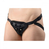 Sutra Fleece-Lined Strap On with Vibrator Pouch