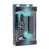 Coiled Silicone Swirl Vibrating Anal Plug with Remote