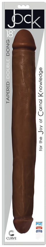 JOCK 18 Inch Tapered Double Dong Brown
