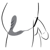 Silicone Prostate Vibrator and Strap with Remote Control