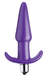 Smooth Vibrating Anal Plug - Purple