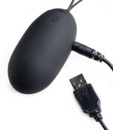 XL Silicone Vibrating Egg - Black