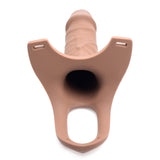 Hollow Silicone Dildo Strap-on - Flesh