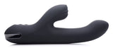 5 Star 13X Silicone Pulsing and Vibrating Rabbit - Black
