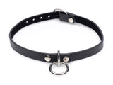 Collared Vixen Silver Ring Slim Choker