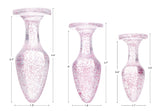 Glitter Gem Anal Plug Set - Pink
