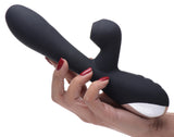 Shegasm 5 Star 7X Suction Come-Hither Silicone Rabbit - Black