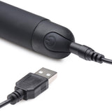 10X Silicone G-Spot Vibrator - Black