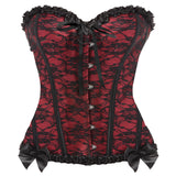 Scarlet Seduction Lace-up Corset and Thong - XL