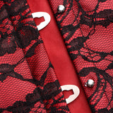 Scarlet Seduction Lace-up Corset and Thong - XL