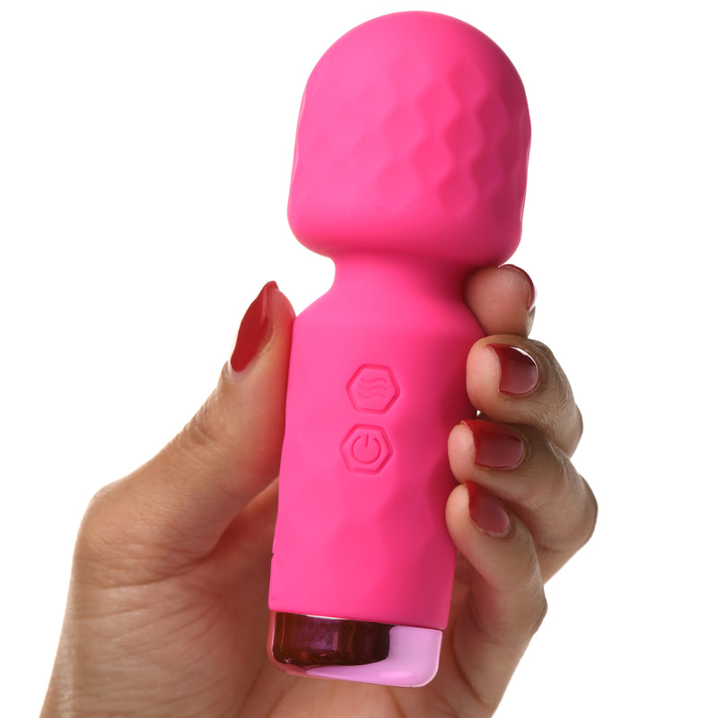 10X Mini Silicone Wand - Pink-0