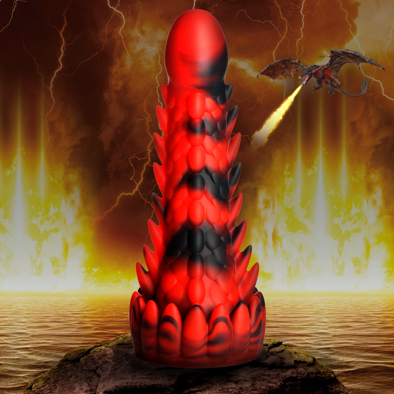 Demon Rising Scaly Dragon Silicone Dildo-0