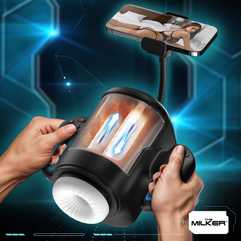 Cyber Milker Stroking & Vibrating Masturbator-0
