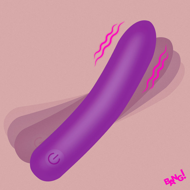 Tapered Flexible Silicone Bullet - Purple-0