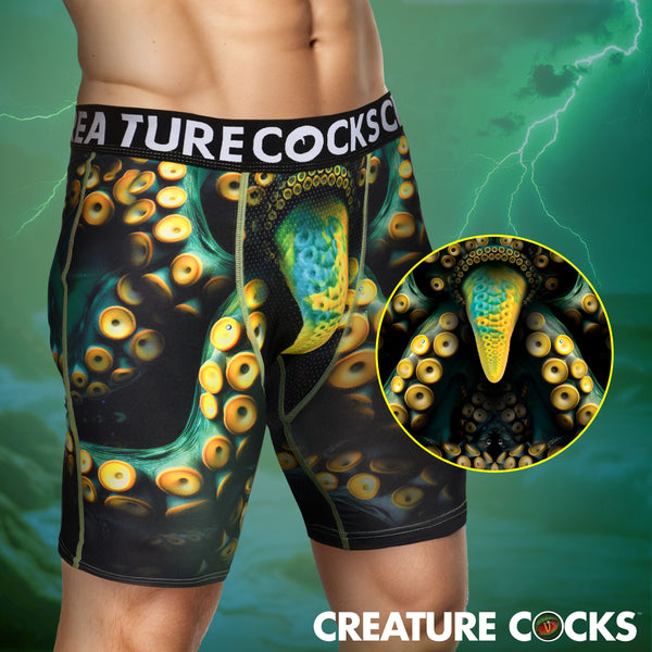 Creature Wear Monstropus Tentacled Monster Boxer Shorts - X-Large-0