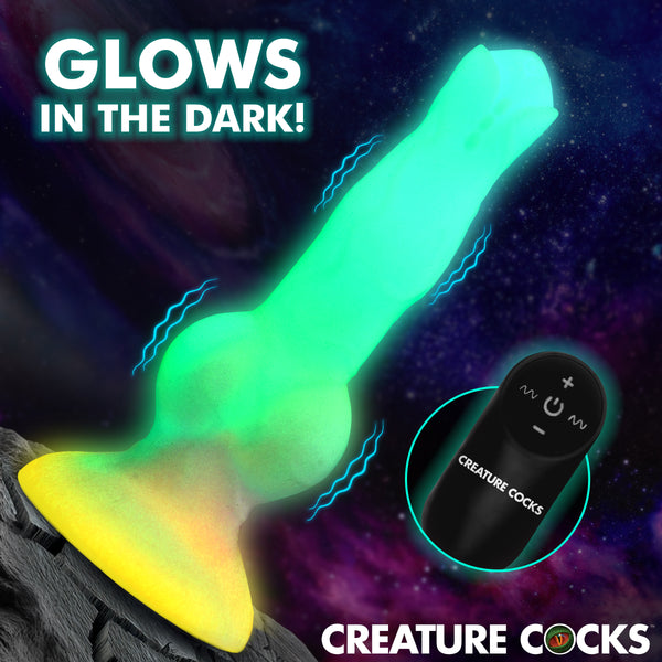 Astro Cock Vibrating Glow-in-the-Dark Silicone Dildo-0