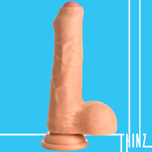 7 Inch uncut Dildo with Balls-0