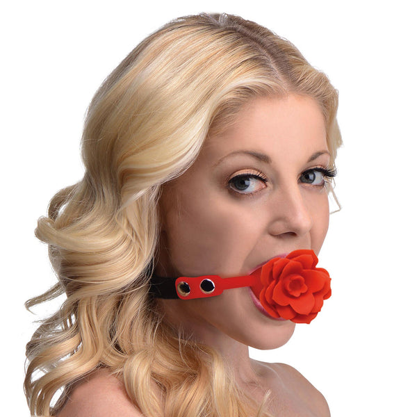 Blossom Silicone Breathable Rose Gag-0