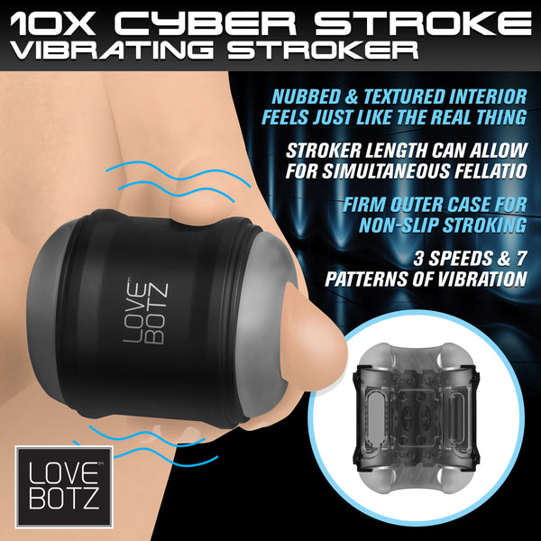 10X Cyber Stroke Vibrating Masturbator-0