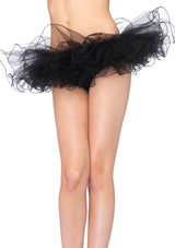 Tulle tutu with swirl edge fin