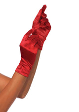 Wrist Length Satin Gloves O/S