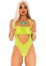 2 PC Rhinestone mesh bandeau a