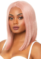 15" Center part long bob wig w