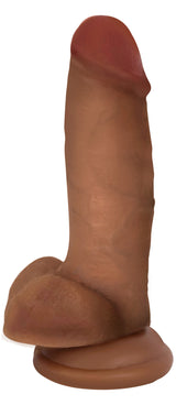 Jock Dark Bareskin Dildo with Balls - 7 Inch