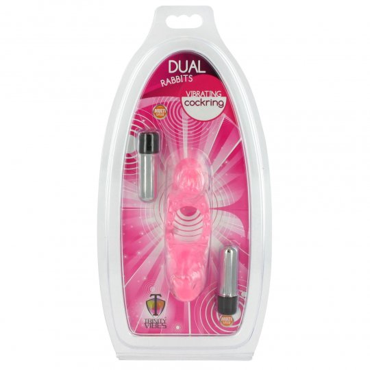 Dual Rabbits Vibrating Cock Ring