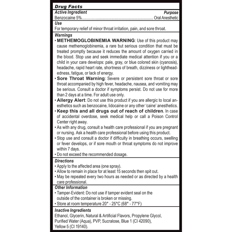 Passion Oral Ecstasy Throat Desensitizing Spray - 2 oz