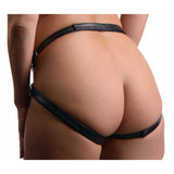Premium All Access Leather Strap On Harness