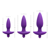 Aria Vibrating Silicone Anal Plug- Medium