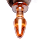 Fox Tail Glass Anal Plug