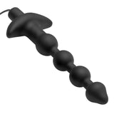 7 Speed Silicone Beaded Anal Vibe with Remote