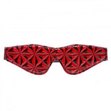 Crimson Tied Full Blackout Embossed Blindfold