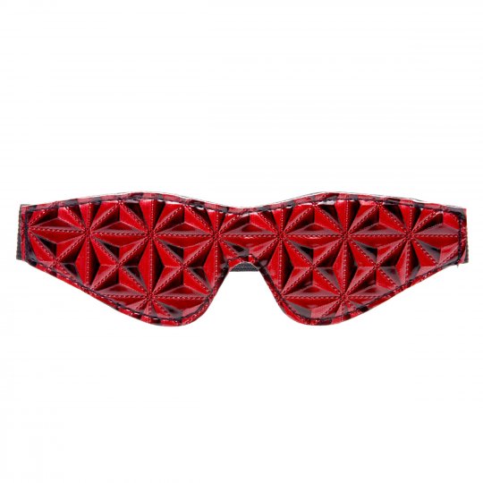 Crimson Tied Full Blackout Embossed Blindfold