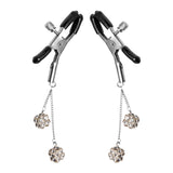 Ornament Adjustable Nipple Clamps with Jewel Accents