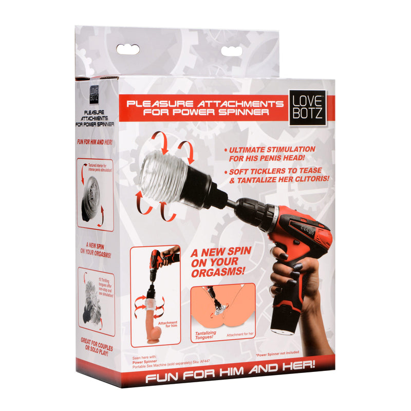 Pleasure Attachments for Power Spinner