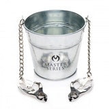 Slave Bucket Labia and Nipple Clamps
