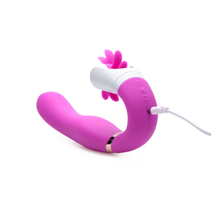 G-Licker 12X Silicone Vibe with Clitoral Stimulation