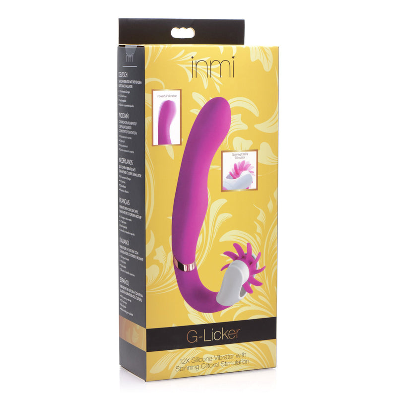 G-Licker 12X Silicone Vibe with Clitoral Stimulation