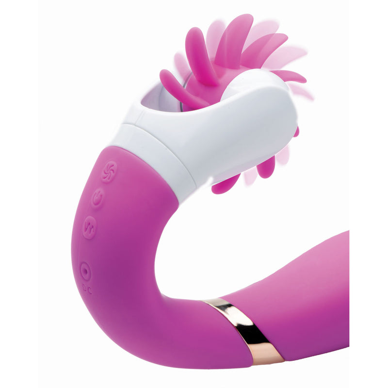 G-Licker 12X Silicone Vibe with Clitoral Stimulation