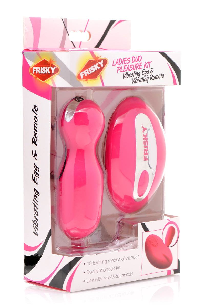 Ladies Duo Pleasure Kit Vibrating Egg and Remote