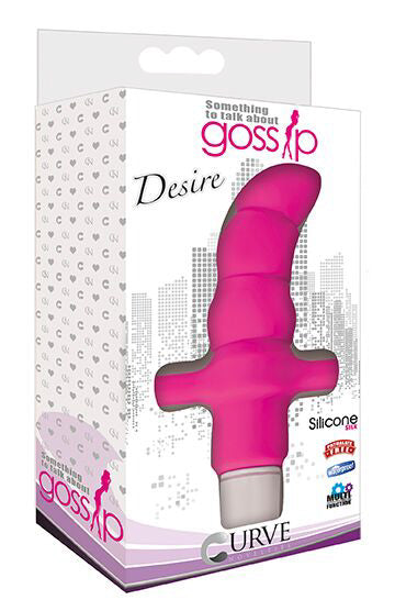Desire Silicone Vibrating Anal Probe- Pink