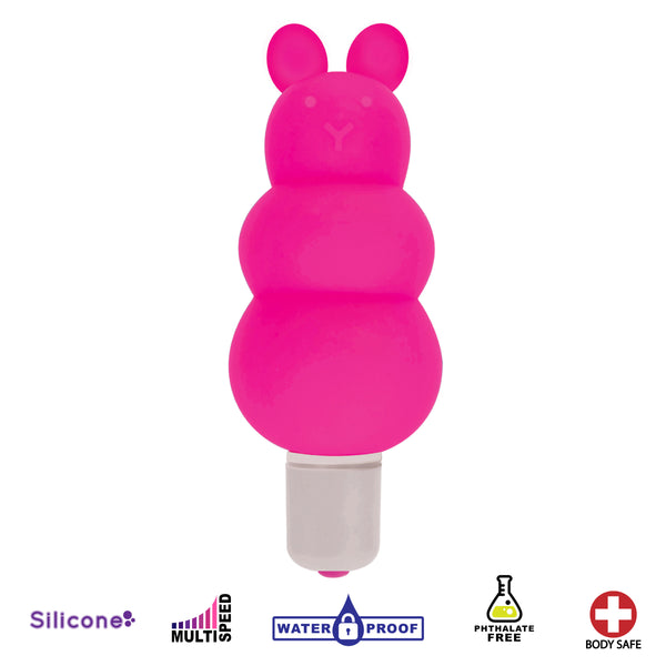 Excite Silicone Ripple Bullet Vibe- Pink