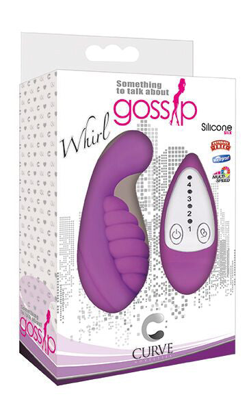 Whirl 4x Silicone Remote Vibe - Purple