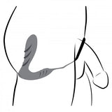 Silicone Prostate Vibrator and Strap with Remote Control