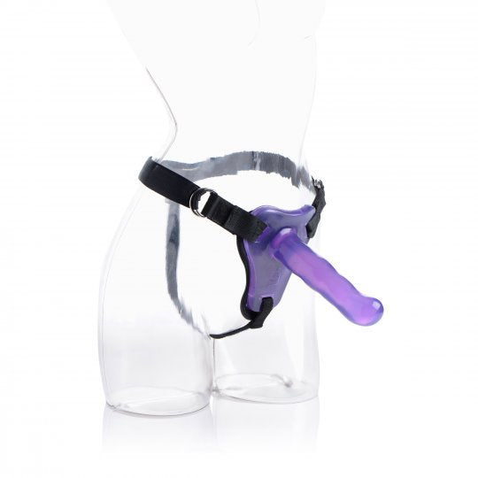 Comfort Ride Strap On Harness with Purple Dildo
